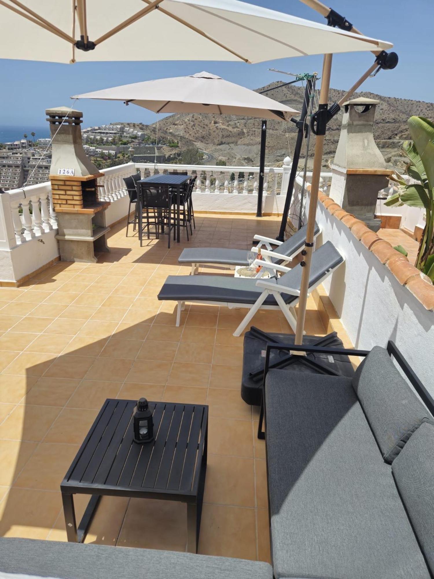 Ocean View Sunset Terrace - Near Anfi Del Mar Apartment Los Caideros ภายนอก รูปภาพ