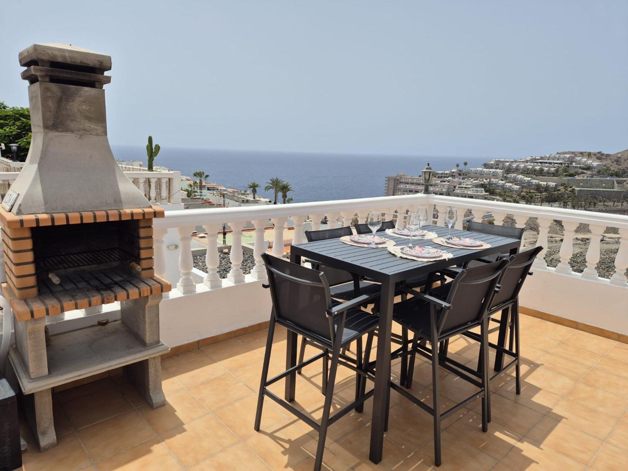 Ocean View Sunset Terrace - Near Anfi Del Mar Apartment Los Caideros ภายนอก รูปภาพ